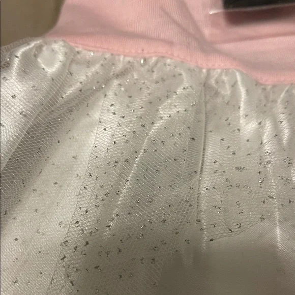 Pink and White Dog Dress with Flower - Picture 3 of 8